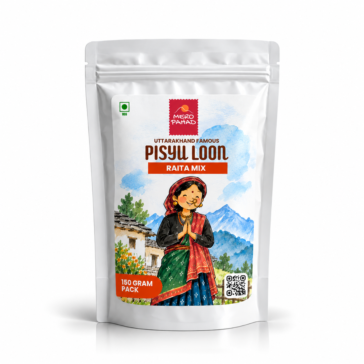 PISYU LOON Raita Mix Pouch (1) Mero Pahad Pisyu Loon Raita Mix | 150 Gms - Image 1